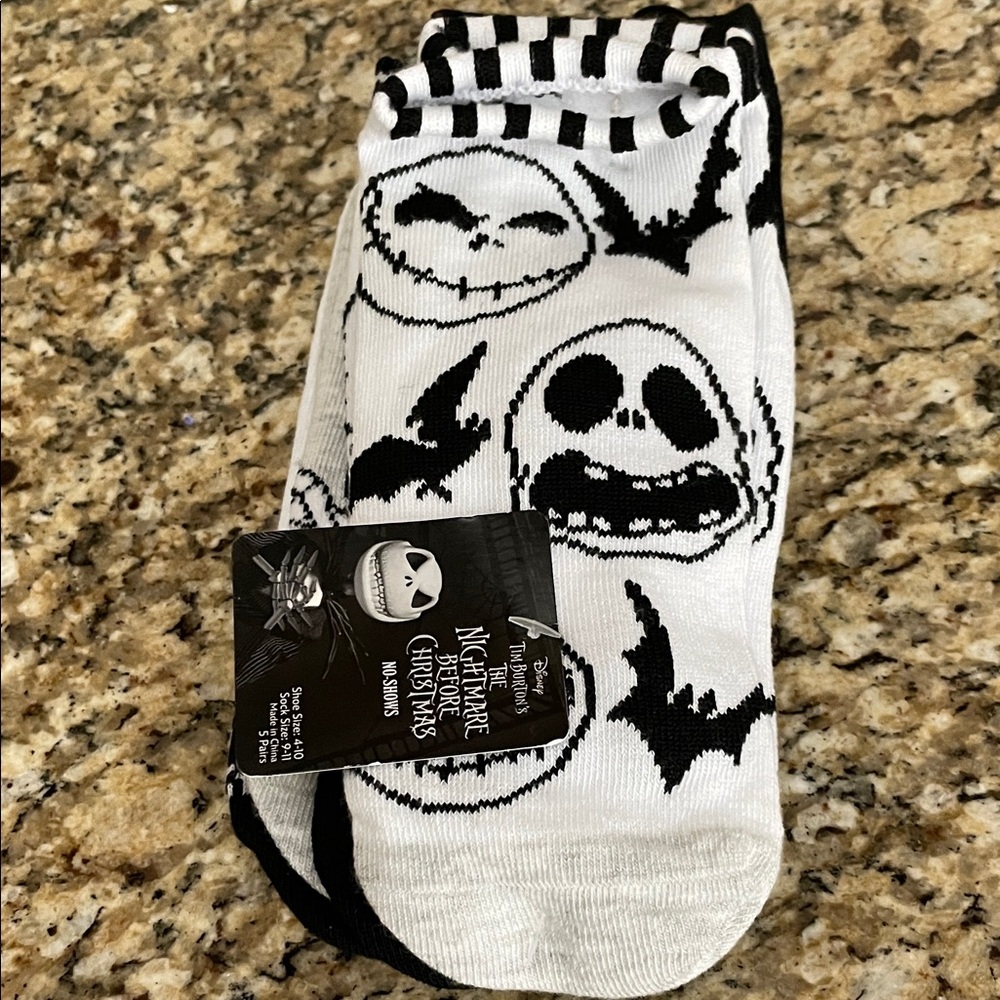 New Nightmare Before Christmas No Show socks